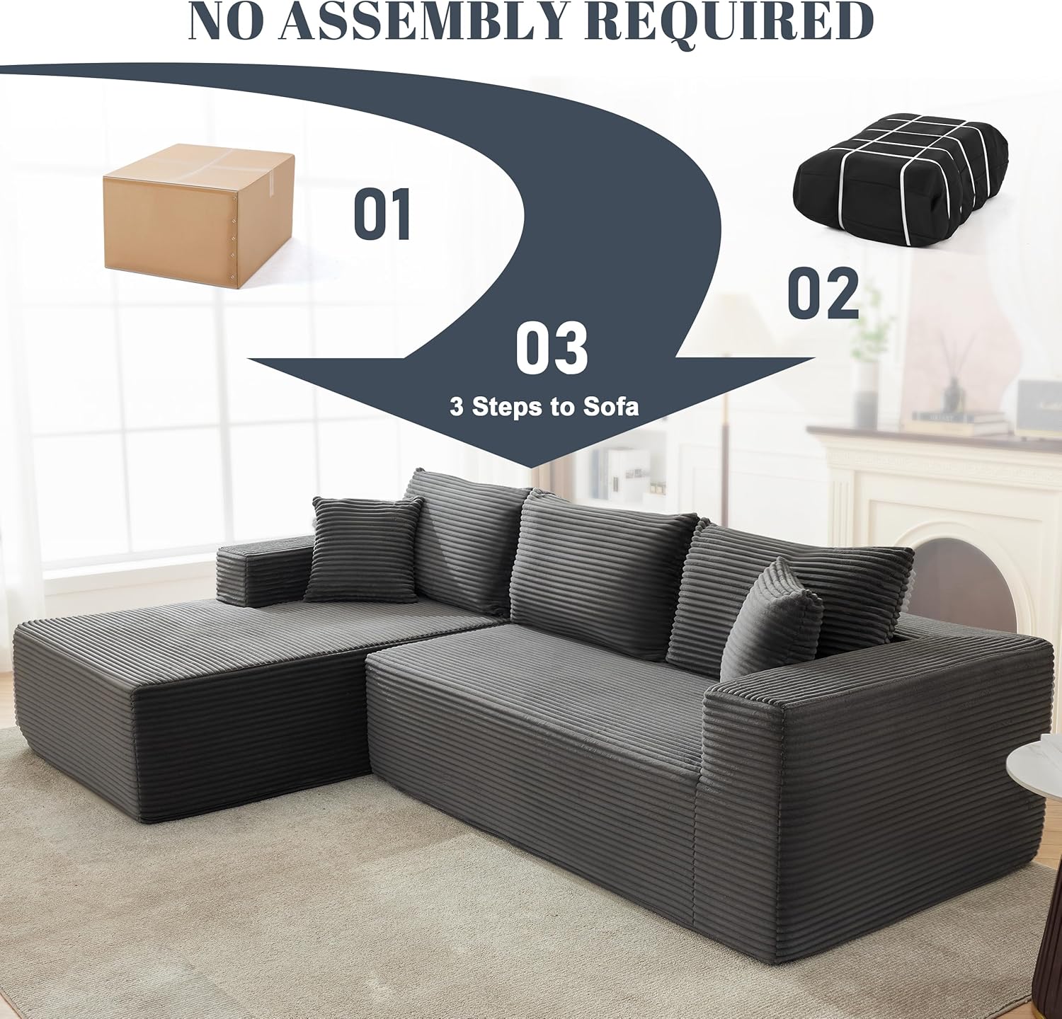 Lumen Boneless Cloud Couch "NINE" product detail 2