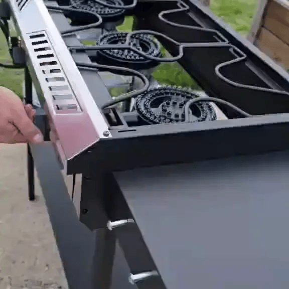 High-Power Outdoor Propane Burner Stove with Shelves